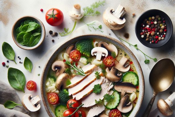 Savoring Comfort: The Magic of Turkey and Mushroom Soup