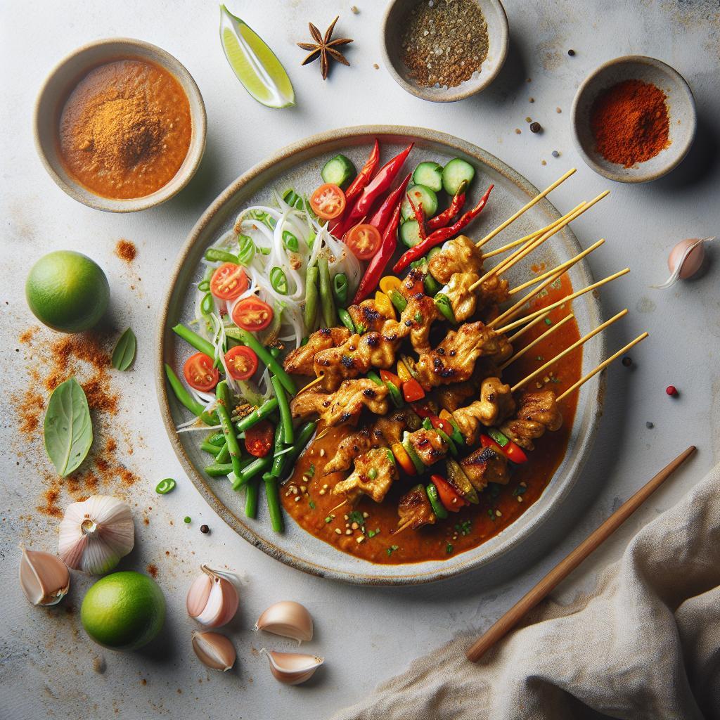 Savor the Flavor: Chicken Satay with Spicy Peanut Sauce
