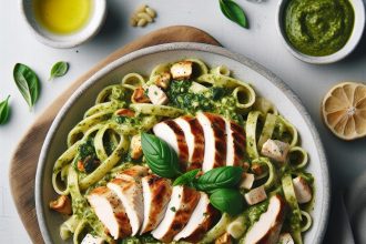Indulge in Creamy Pesto Chicken Pasta: A Flavorful Delight