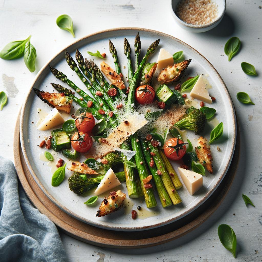 Crisp & Savory: Roasted Asparagus with Parmesan Delight