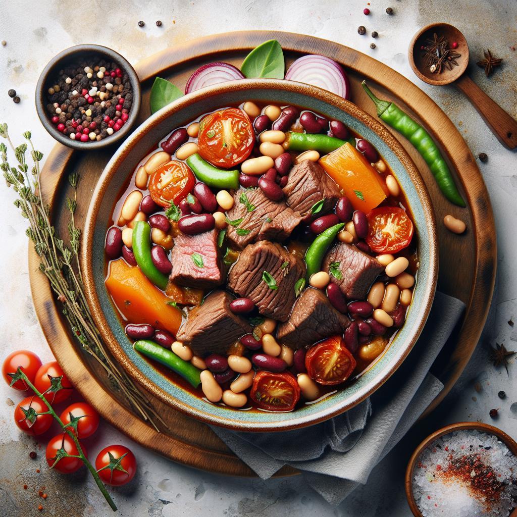 Hearty Beef and Bean Stew: Comfort in Every Spoonful
