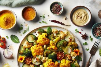 Golden Glow: Roasted Cauliflower Infused with Turmeric Magic