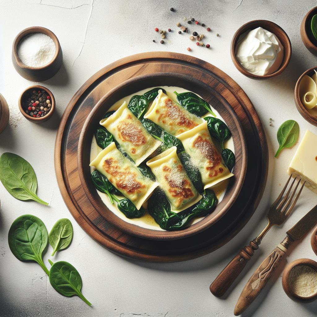 Velvety Spinach Ricotta Cannelloni: A Creamy Delight