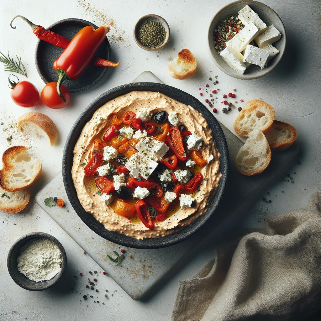 Bold & Creamy Roasted Pepper and Feta Dip Recipe Revealed