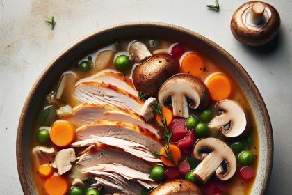 Savor the Blend: Turkey and Mushroom Soup Uncovered