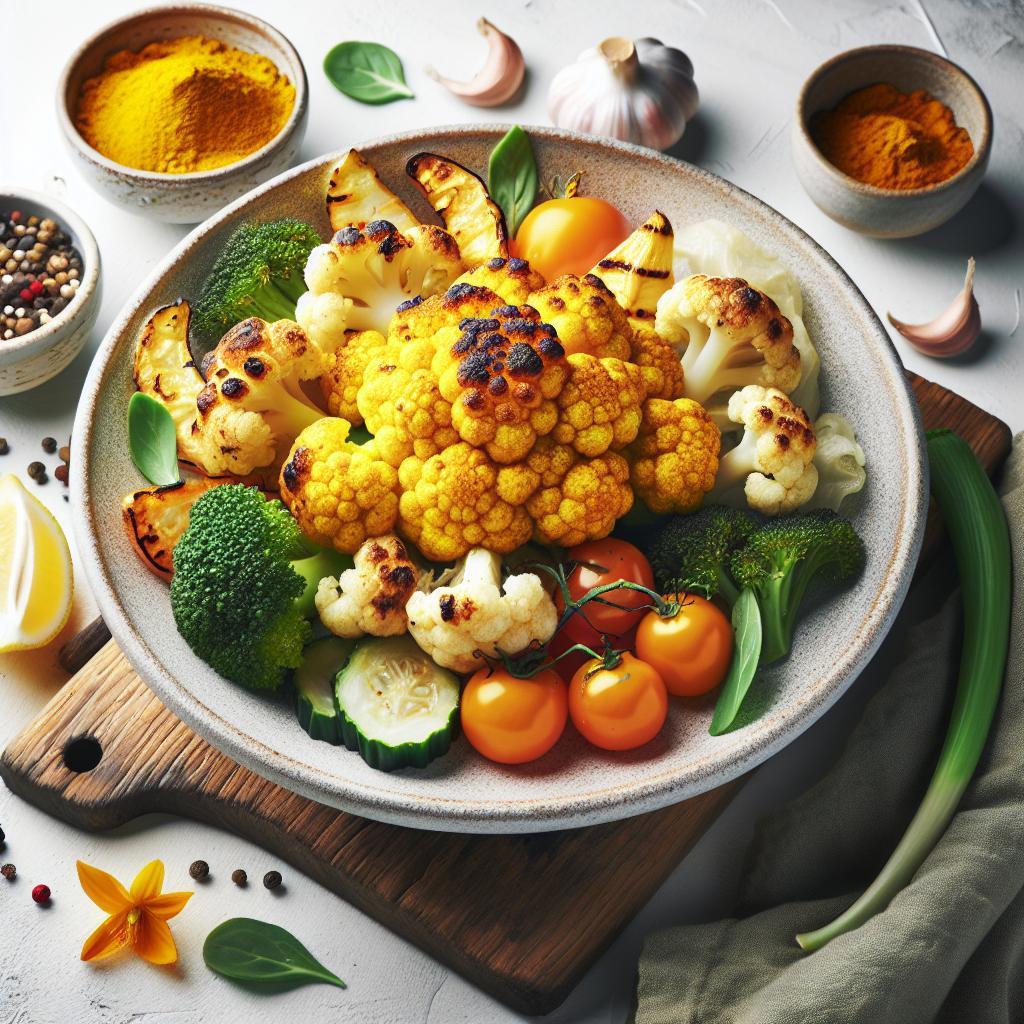 Golden Glow: Roasted Cauliflower with Turmeric Magic