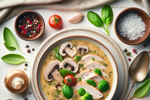 Savoring Comfort: The Art of Turkey and Mushroom Soup