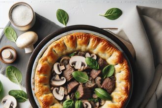 Hearty Beef and Mushroom Pot Pie: Comfort in Every Bite