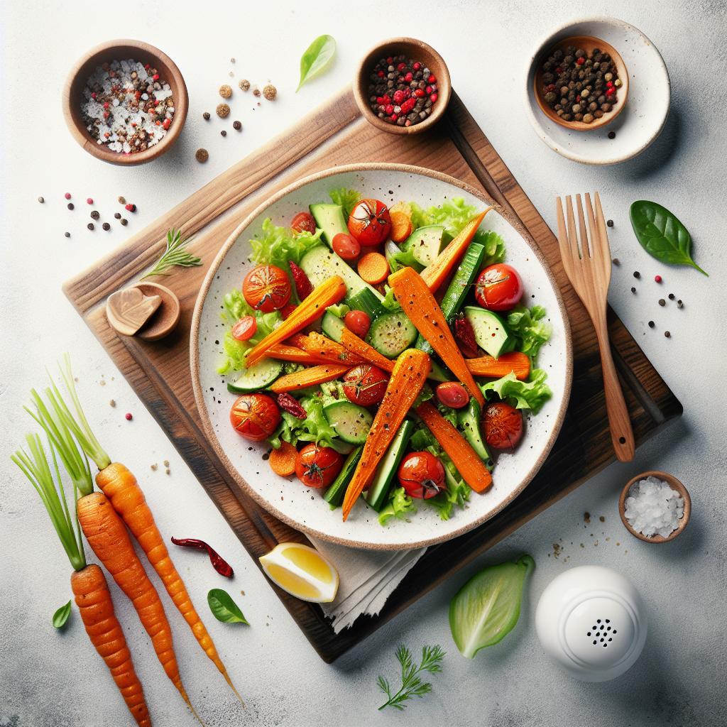 Bright and Zesty Roasted Carrot Salad: A Flavorful Twist