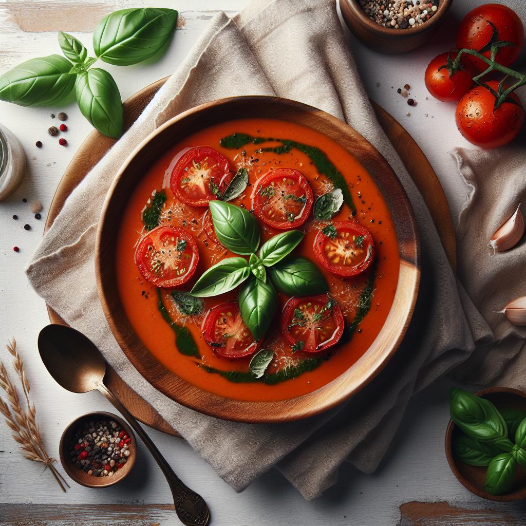 Savor the Flavor: Homemade Roasted Tomato Basil Soup Recipe