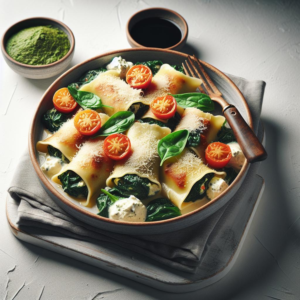 Velvety Spinach Ricotta Cannelloni: A Creamy Delight
