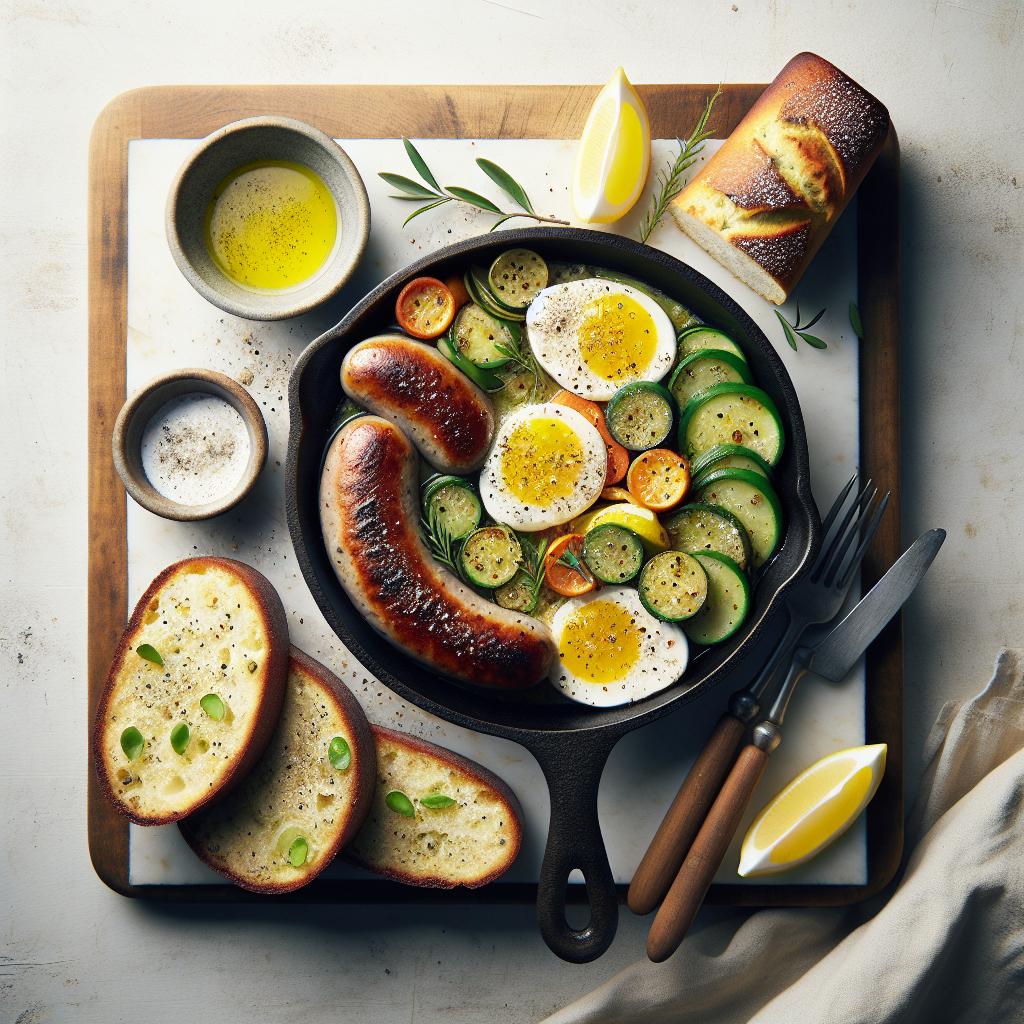 Savory Turkey Sausage Skillet & Zesty Lemon Poppy Loaf Recipe