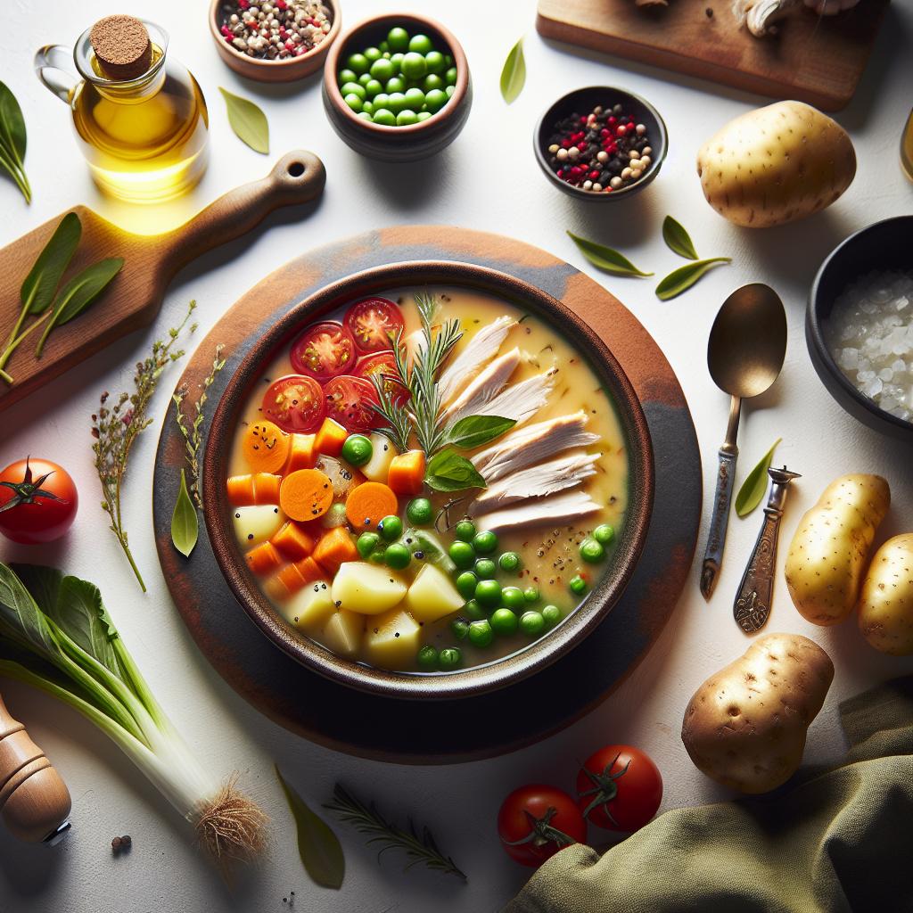 Cozy Comfort: The Delightful Blend of Turkey and Potato Soup
