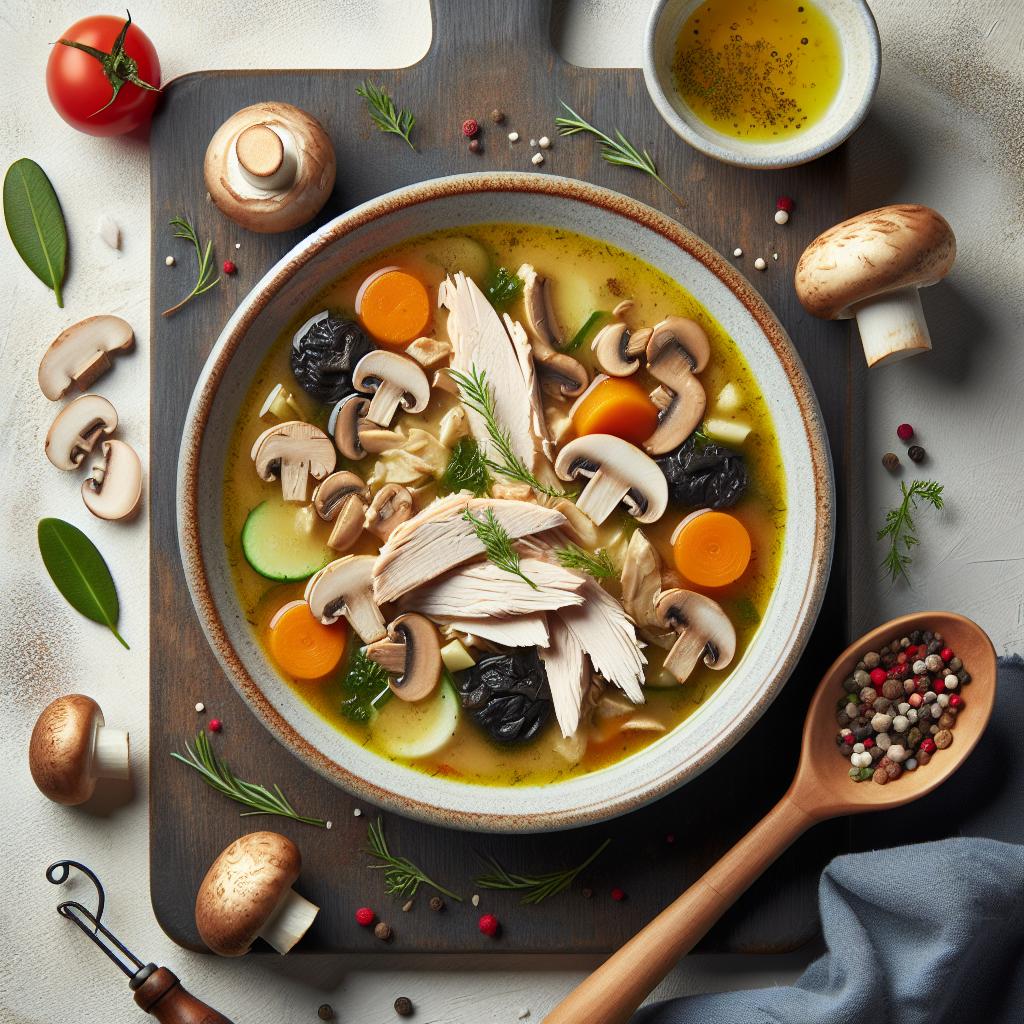 Savoring Turkey and Mushroom Soup: A Hearty, Savory Classic