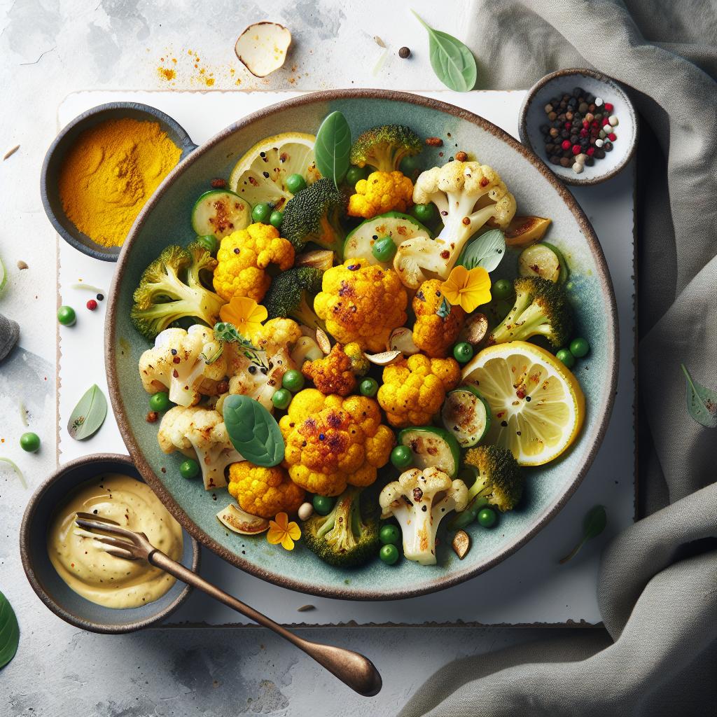 Golden Glow: Roasted Cauliflower with Turmeric Magic