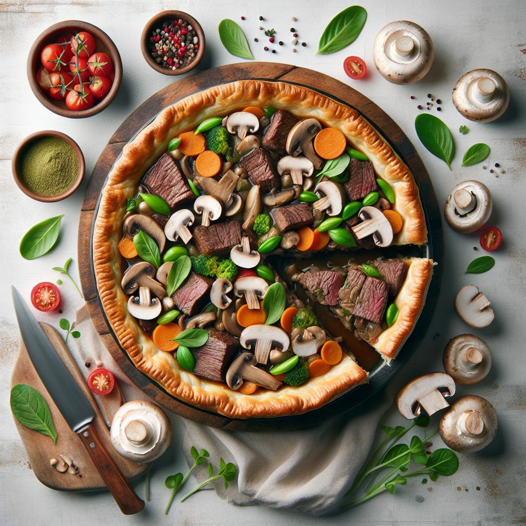 Hearty Beef and Mushroom Pot Pie: Comfort in Every Bite