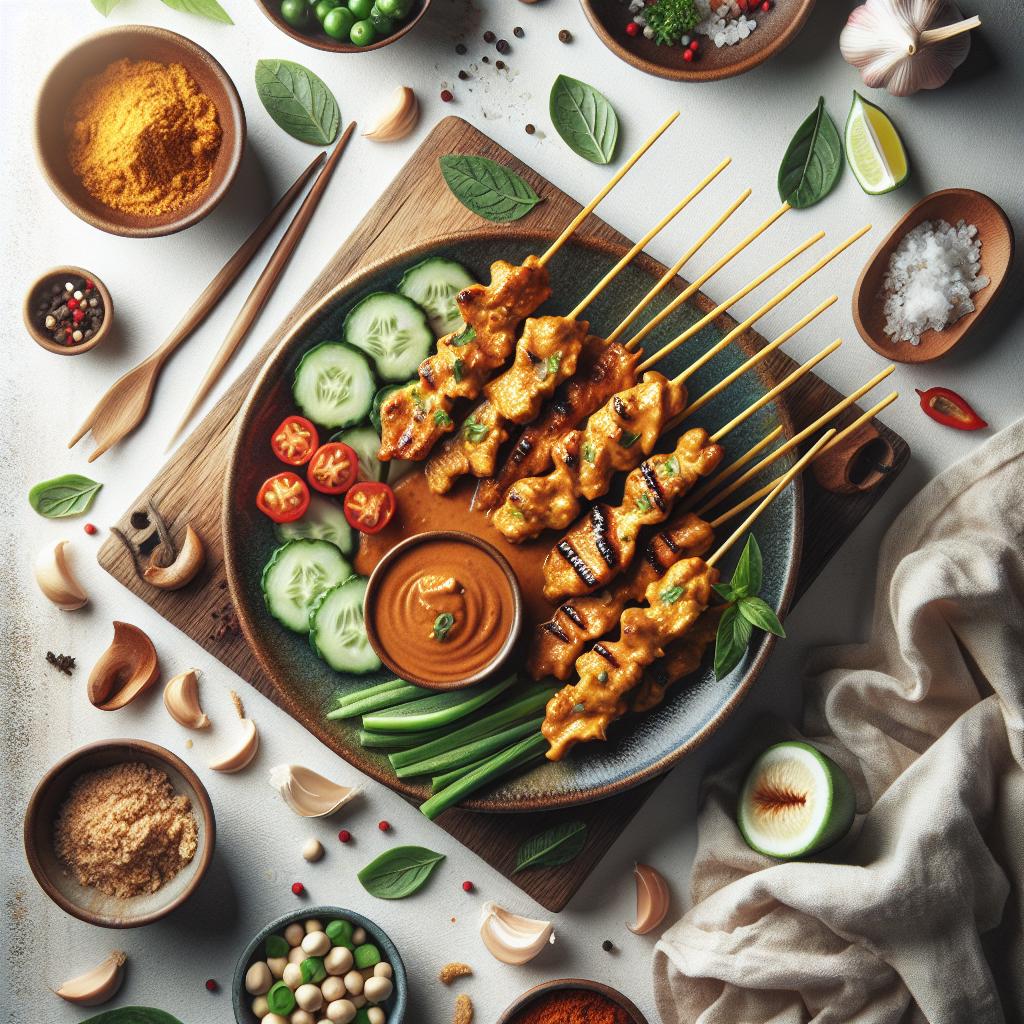 Savor the Flavor: Chicken Satay with Spicy Peanut Sauce