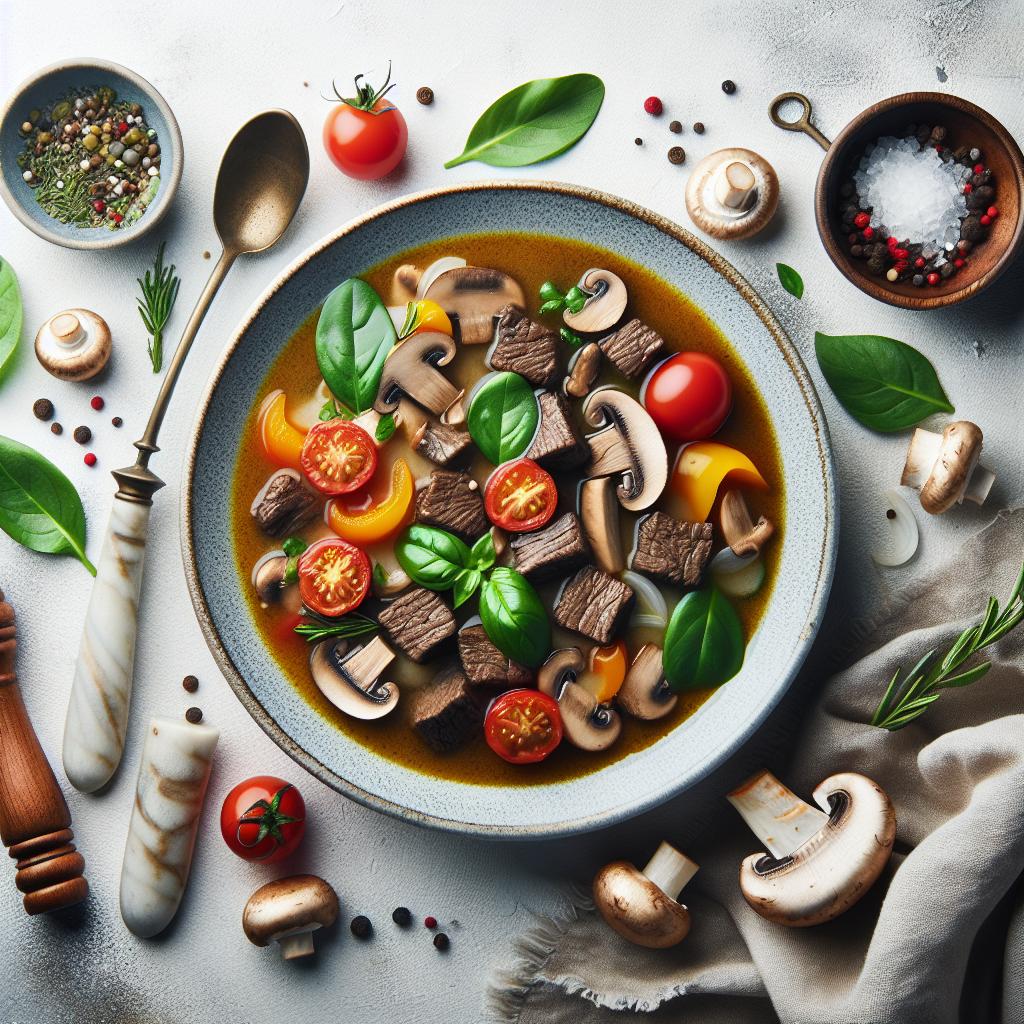 Hearty Beef and Mushroom Soup: A Savory Comfort Classic