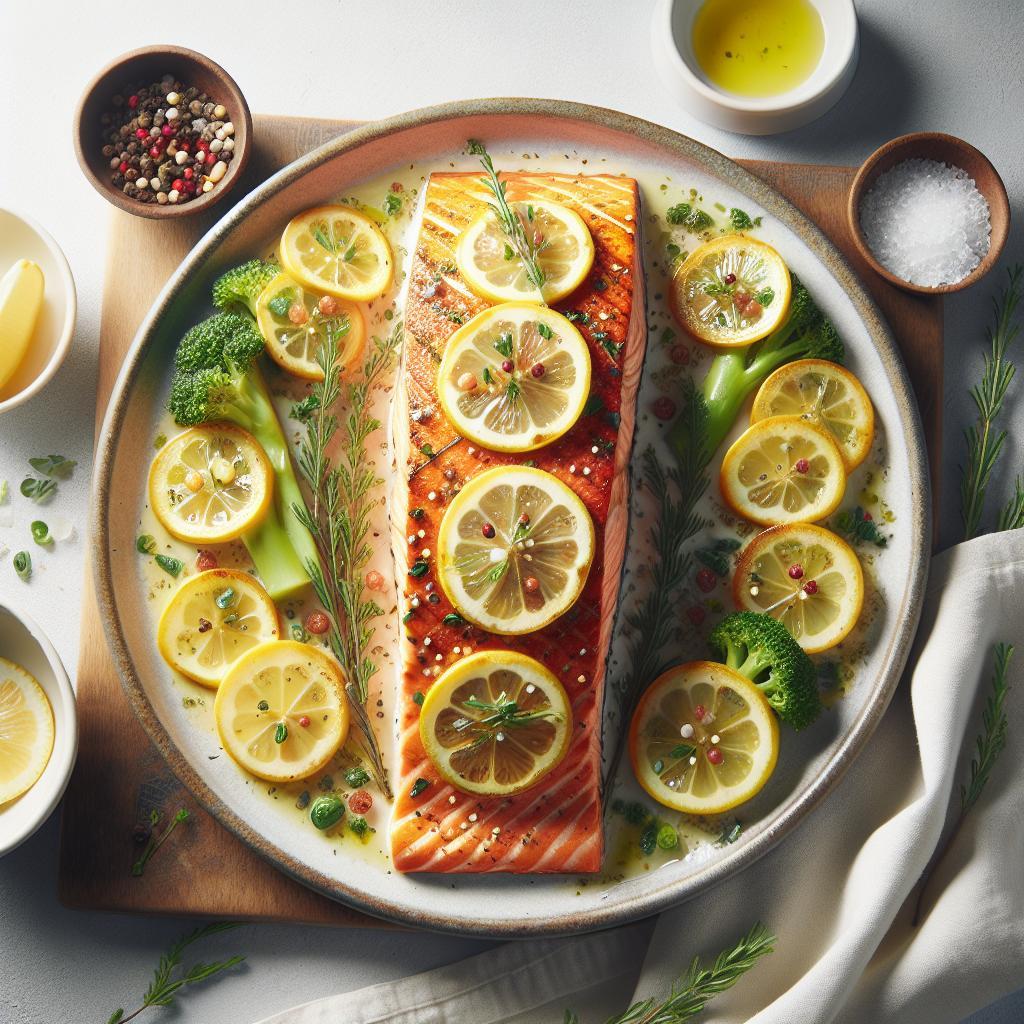 Zesty Baked Salmon with Lemon Butter: A Flavorful Delight