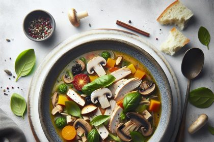 Savoring Turkey and Mushroom Soup: A Hearty, Savory Classic
