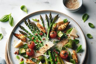 Crisp & Savory: Roasted Asparagus with Parmesan Delight
