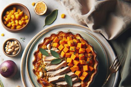 Hearty Turkey Shepherd’s Pie with Nutty Sweet Potato Topping