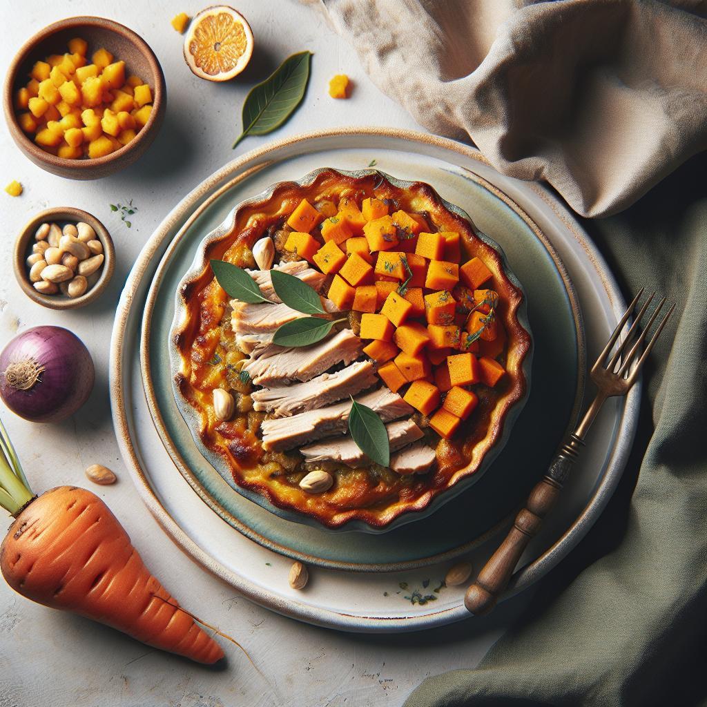 Hearty Turkey Shepherd’s Pie with Nutty Sweet Potato Topping