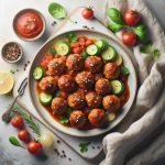 Savory Turkey Meatballs Simmered in Rich Tomato Sauce