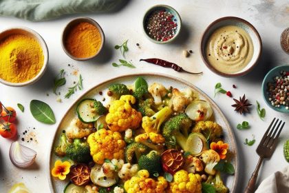 Golden Glow: Roasted Cauliflower Infused with Turmeric Magic