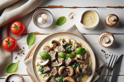 Savor the Classic: Creamy Beef Stroganoff with Mushrooms