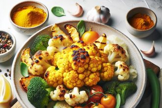 Golden Glow: Roasted Cauliflower with Turmeric Magic