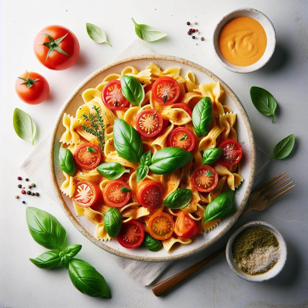 Savor the Flavor: Creamy Tomato Pasta with Fresh Basil