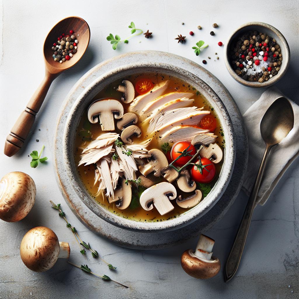 Savoring Comfort: The Magic of Turkey and Mushroom Soup